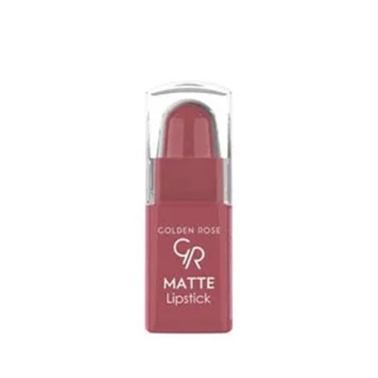 رژ لب جامد و مات مینی گ-ل-دن رز سری Matte Lipstick شماره 02