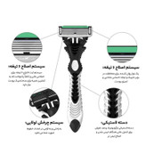 ژیلت دورکو خودتراش دورکو 6 لبه (تضمین اصالت)